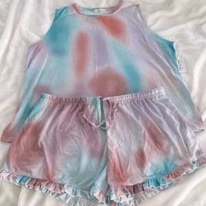 Soft marbled lounge set, size 2X